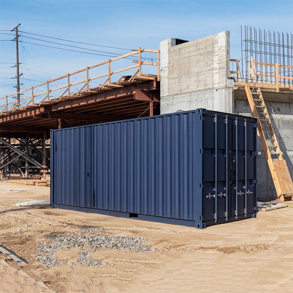 our construction site storage containers are mobile and can be easily transported to different job sites